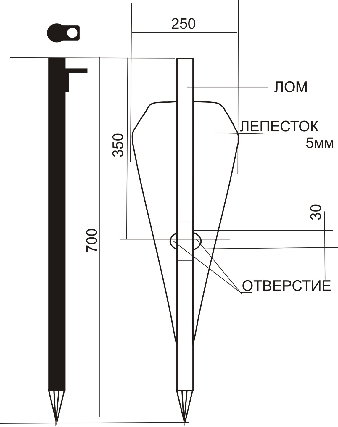 Грузинский якорь для лебедки чертеж компакт версия для АТВ